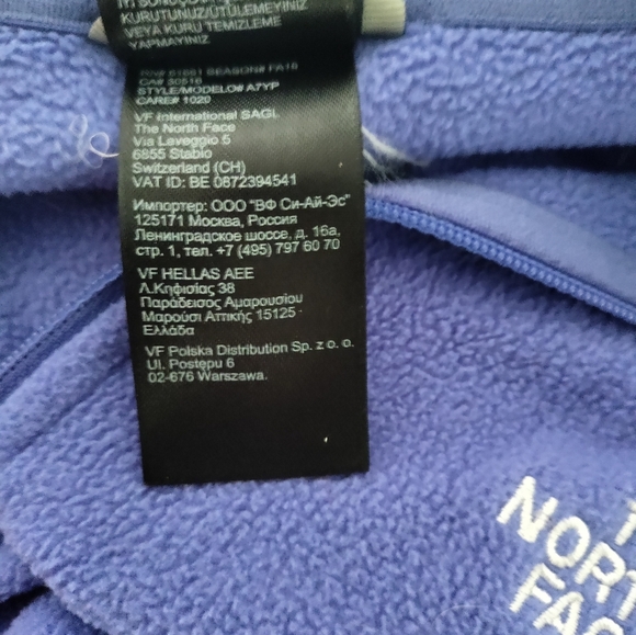 The North Face women’s purple fleece quarter zip size small - Picture 6 of 7